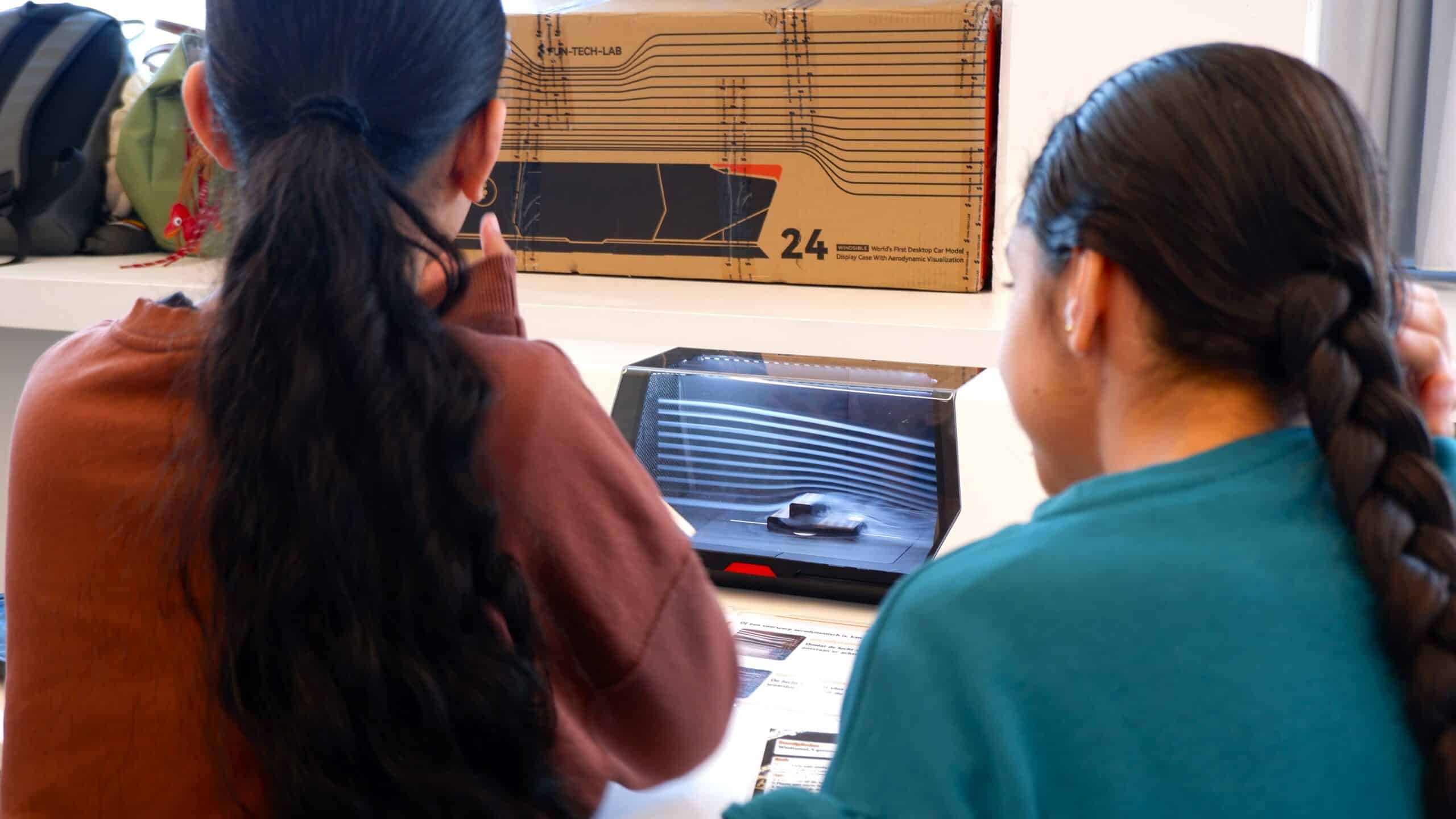 Wetenschappelijke proeven: windtunnel